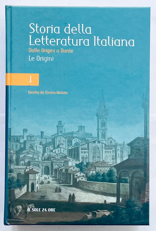 Libro Storia della Letteratura Italiana di Enrico Malato sulle origini della storia letteraria italiana