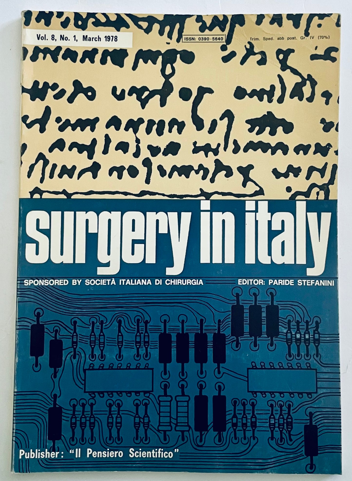 Vintage Surgery in Italy rivista medica marzo 1978 a cura di Paride Stefanini