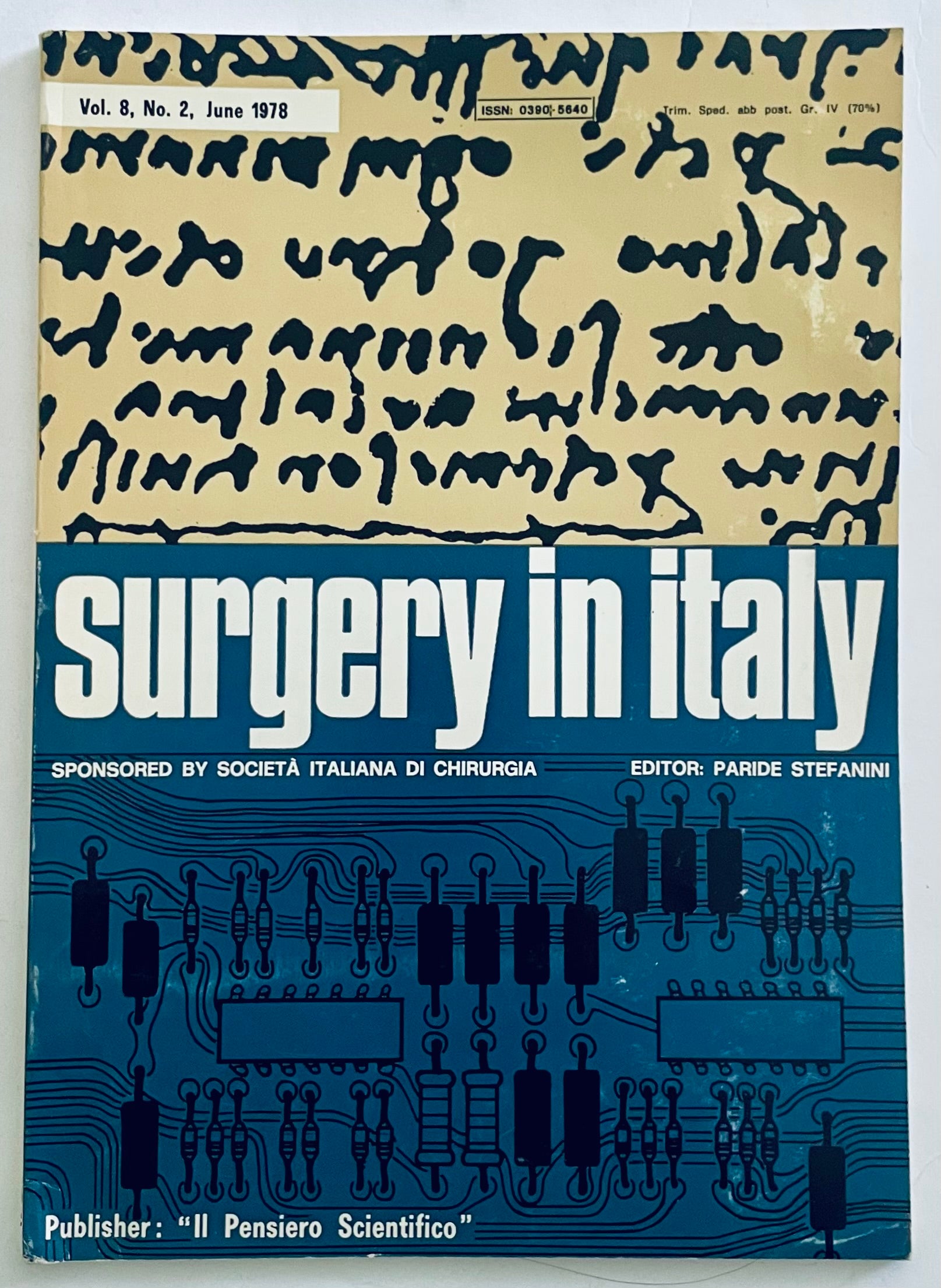 Vintage Surgery in Italy rivista medica giugno 1978 a cura di Paride Stefanini
