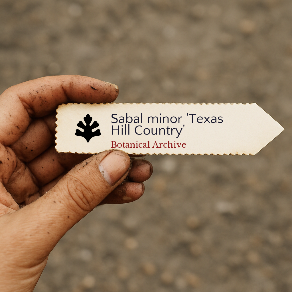 Sabal minor 'Texas Hill Country' | Texas Dwarf Palmetto | 100 SEMI