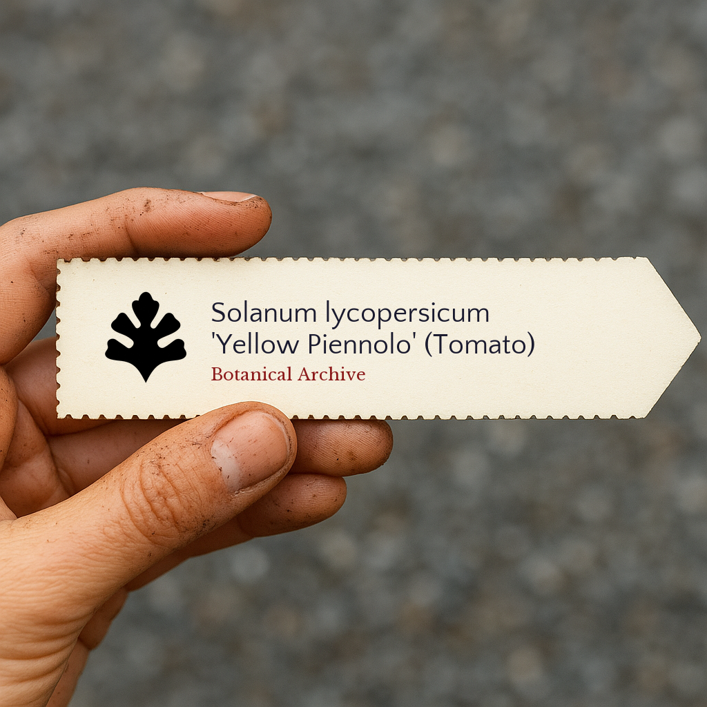 Solanum lycopersicum 'Yellow Piennolo' | Tomato | 100 SEEDS