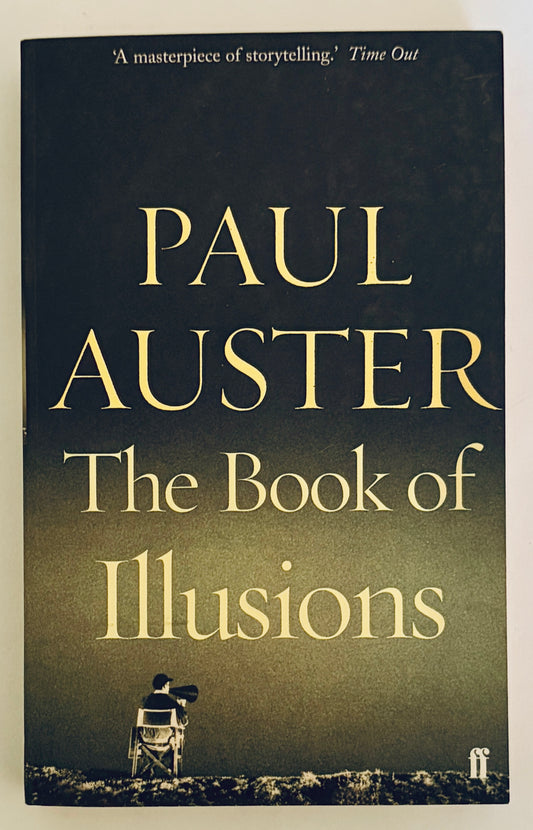 The Book of Illusions book by Paul Auster vintage literary fiction novel cover