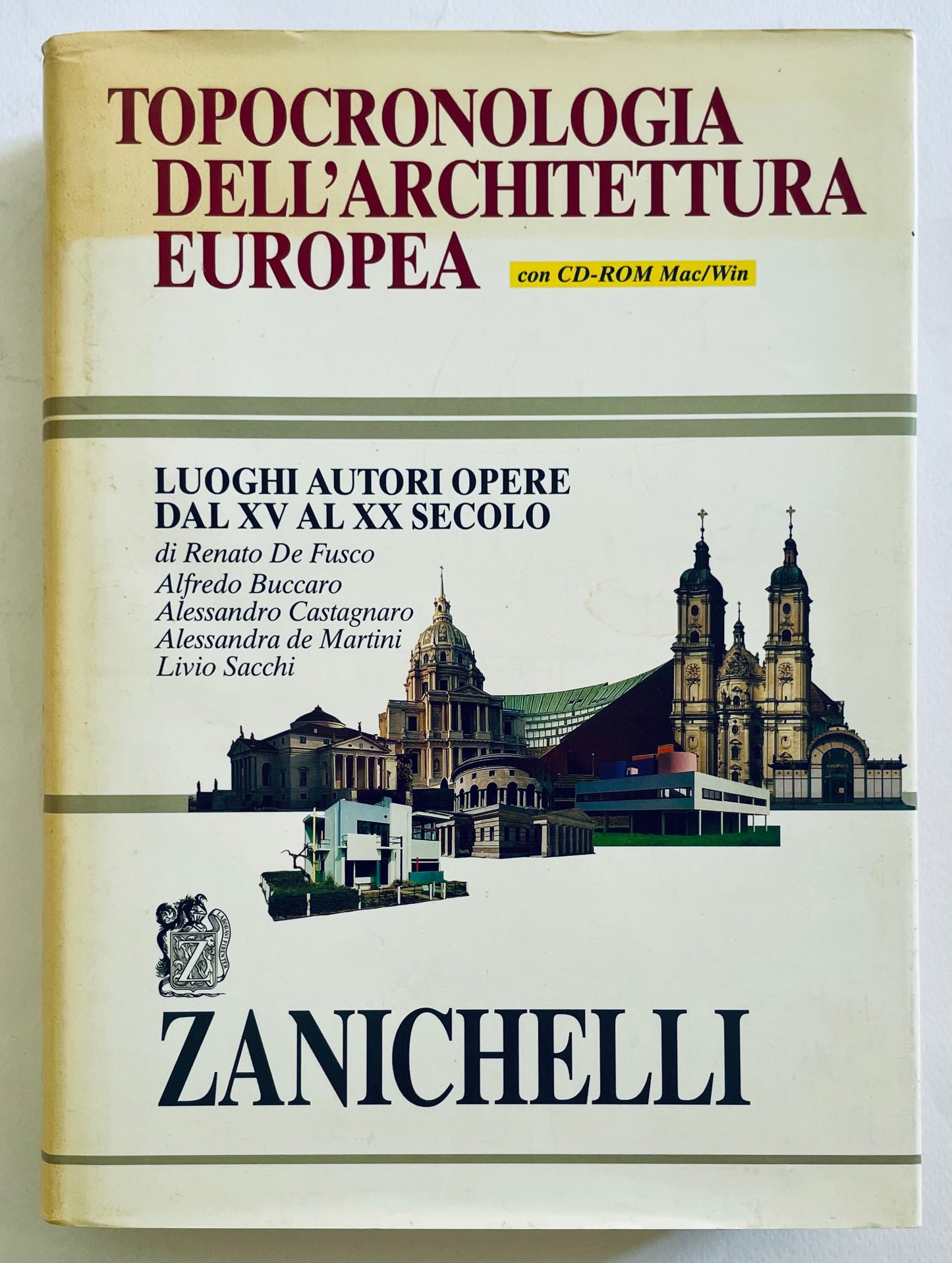 Topocronologia dell'architettura europea prima edizione 1999 libro di storia dell'architettura con CD-ROM