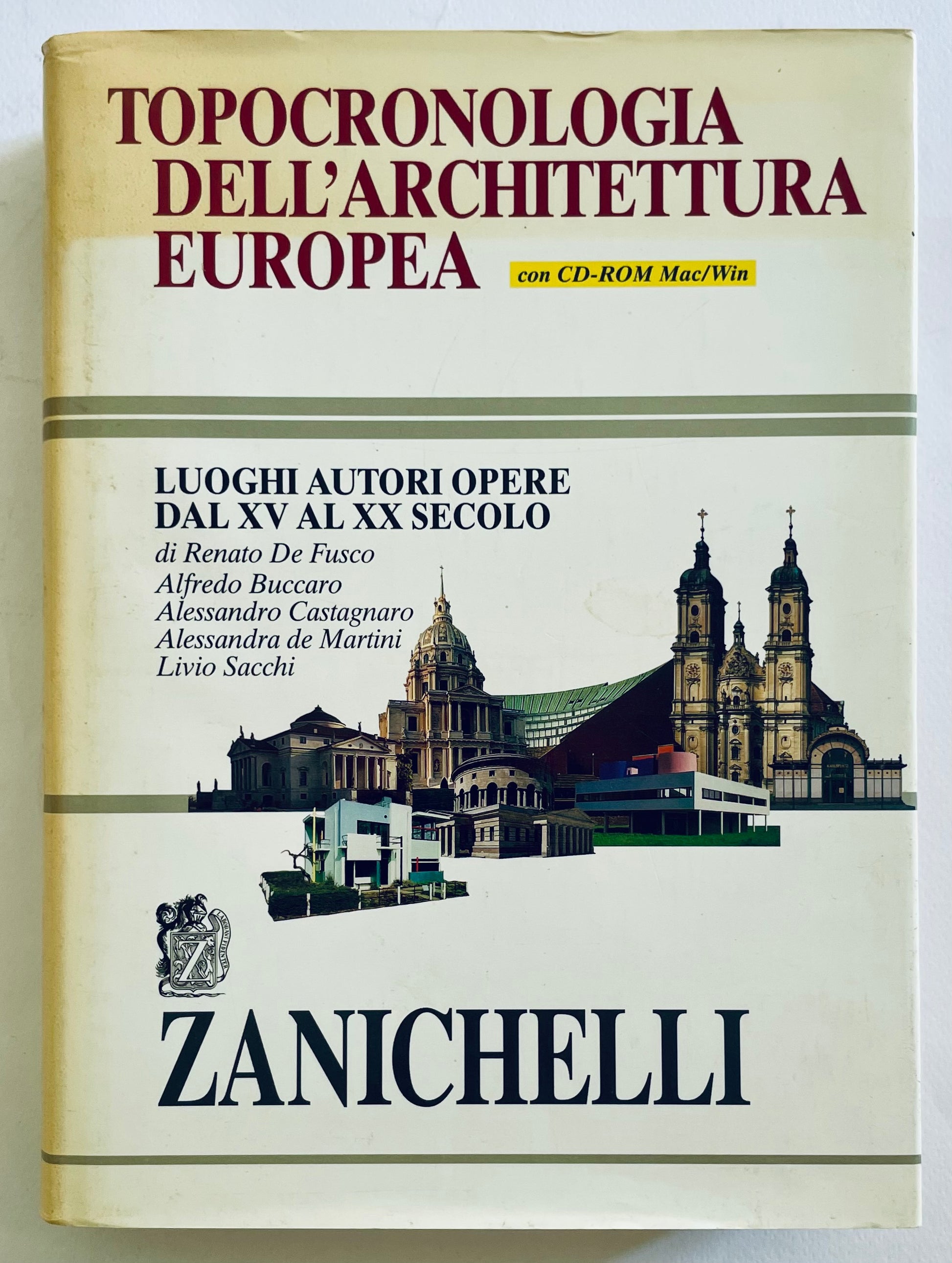 Topocronologia dell'architettura europea prima edizione 1999 libro di storia dell'architettura con CD-ROM