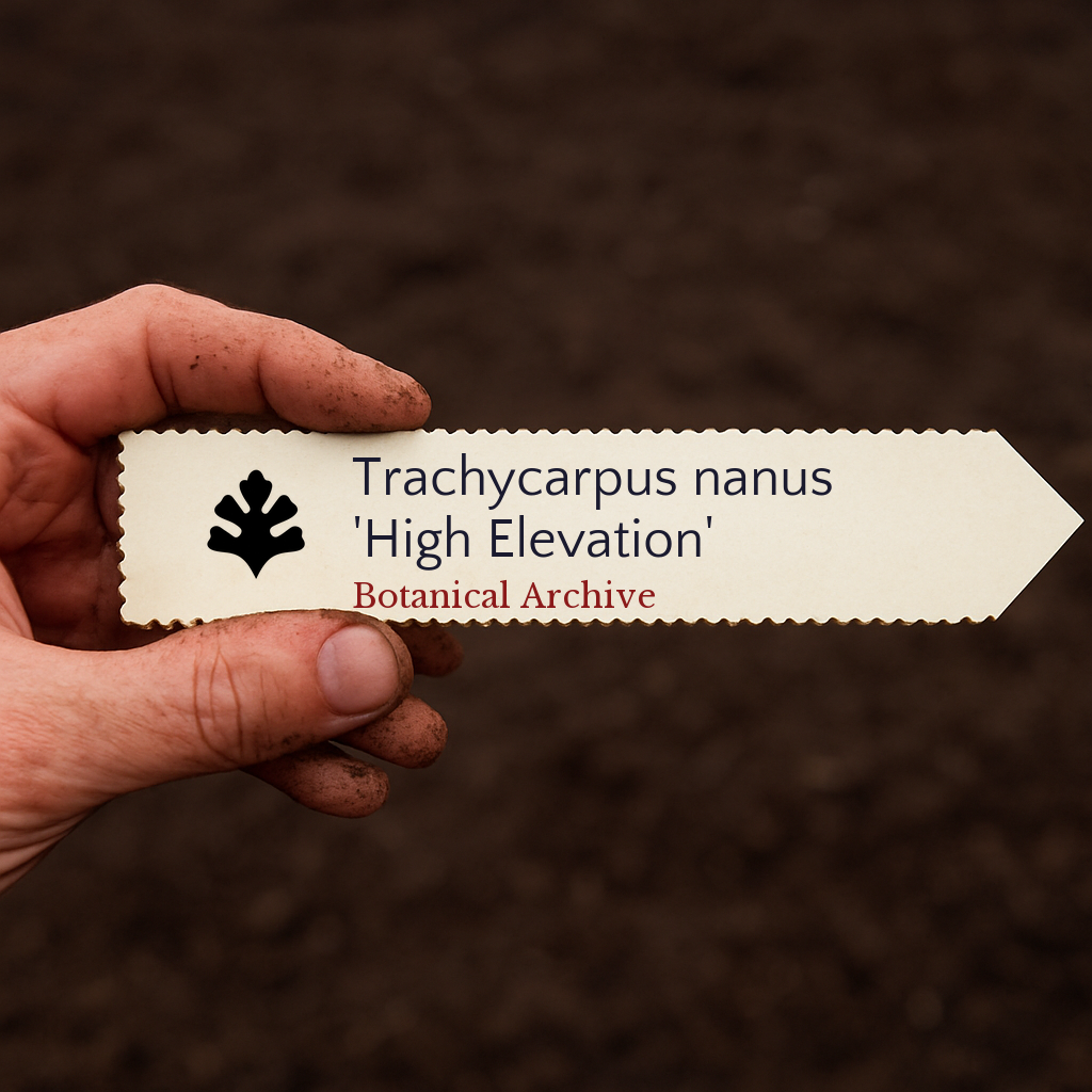 Trachycarpus nanus 'High Elevation' | Yunnan Dwarf Palm | 5 SEMI
