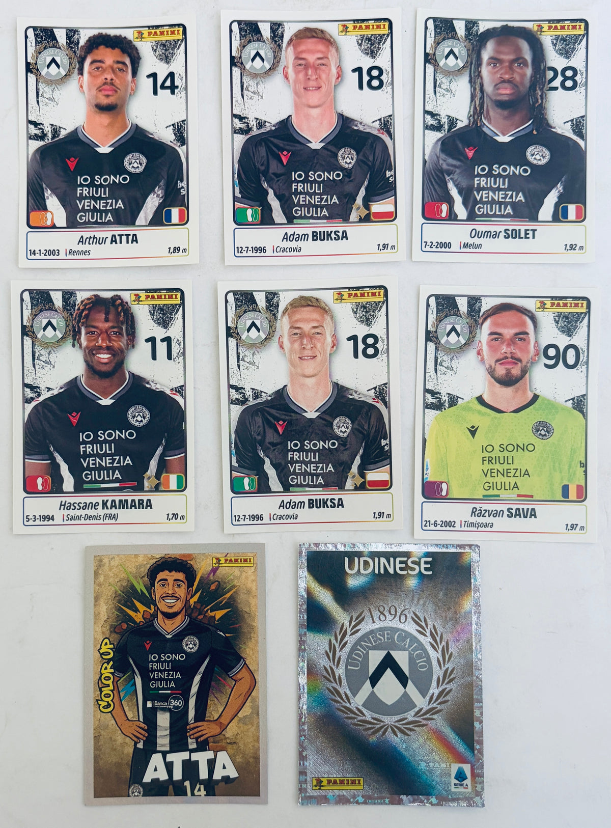 CALCIATORI PANINI 2025-2026 | UDINESE | N 8