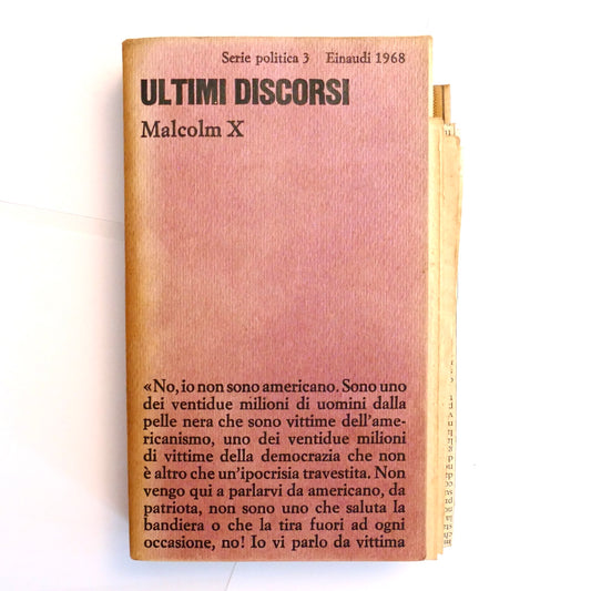 ULTIMI DISCORSI | 1968 | MALCOLM X