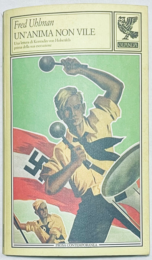 Libro vintage "Un'anima non vile" di Fred Uhlman con copertina storica illustrata