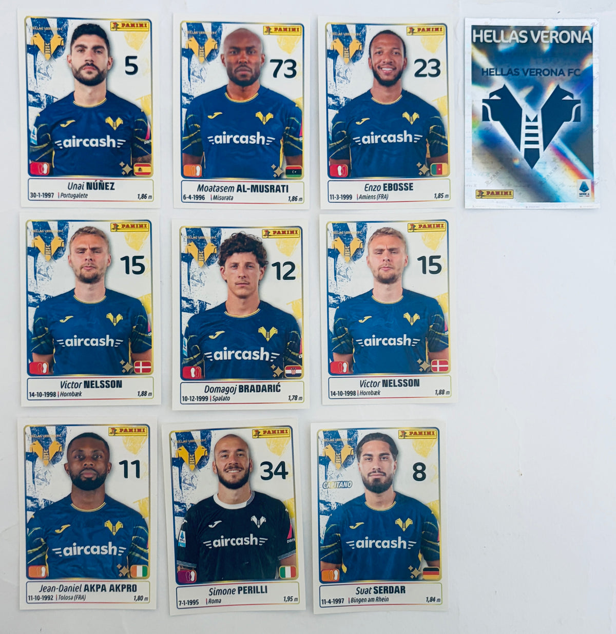 CALCIATORI PANINI 2025-2026 | VERONA | N 10