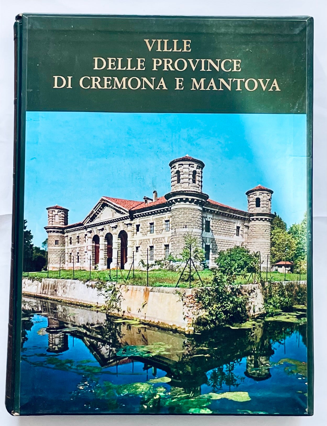 Libro vintage VILLE DELLE PROVINCE DI CREMONA E MANTOVA 1973 di Perogalli e Sandri sull'architettura e la storia italiana