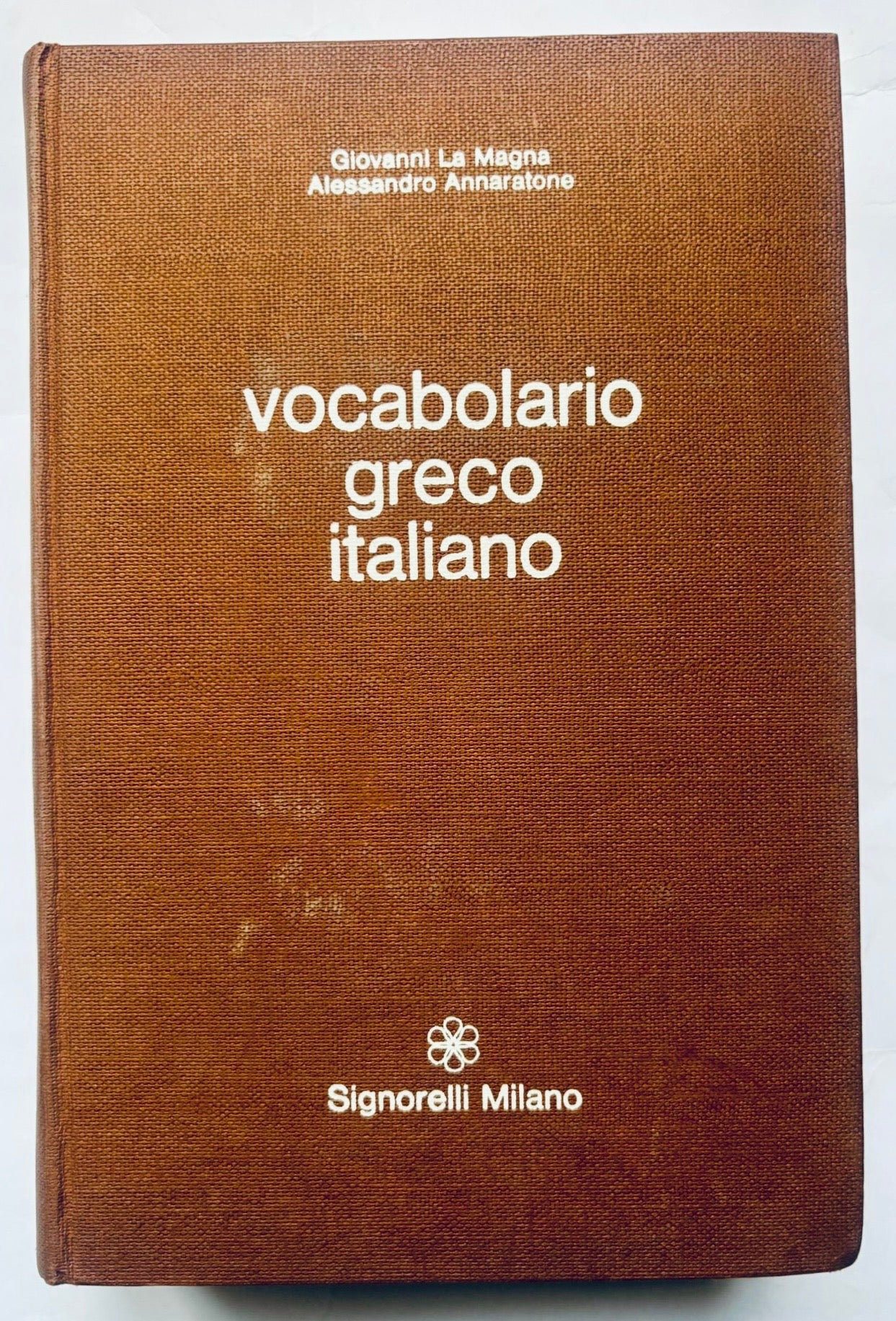 Libro di vocaboli vintage italiano-greco di Giovanni La Magna e Alessandro Annaratone, edizione 1970
