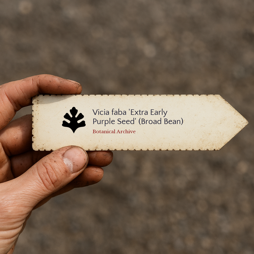 Vicia faba 'Extra Early Purple Seed' | Broad Bean | 500 SEEDS