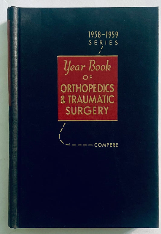 Annuario Vintage 1958-1959 di Ortopedia e Chirurgia Traumatica libro rilegato hardcover