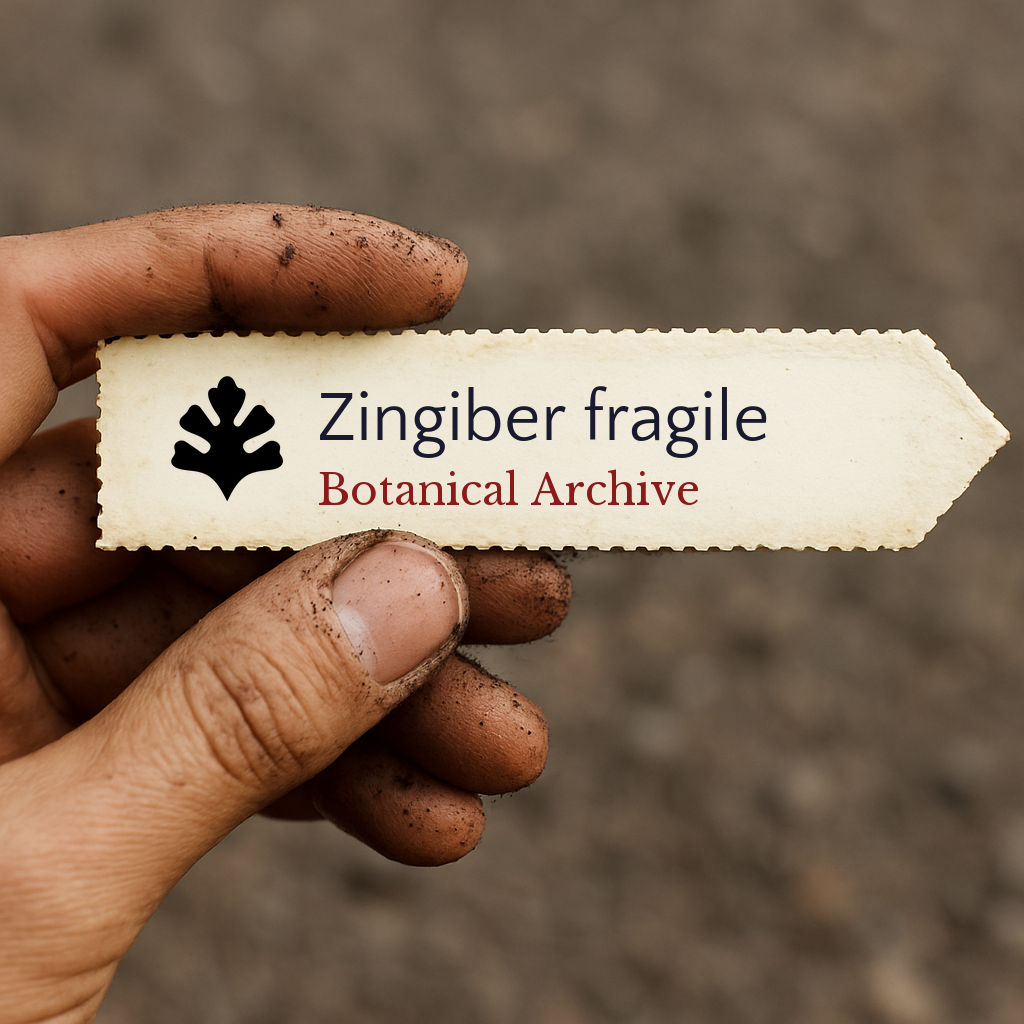 Zingiber fragile | Crispy Ginger | 100 SEMI